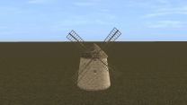 Animovaný větrný mlýn